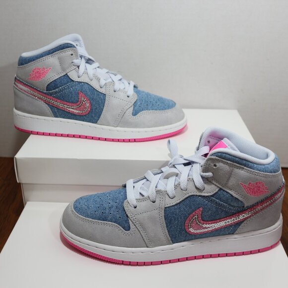 Jordan Air Jordan 1 Mid Girls' Grade School Explore Jordan - Picture 2 of 3